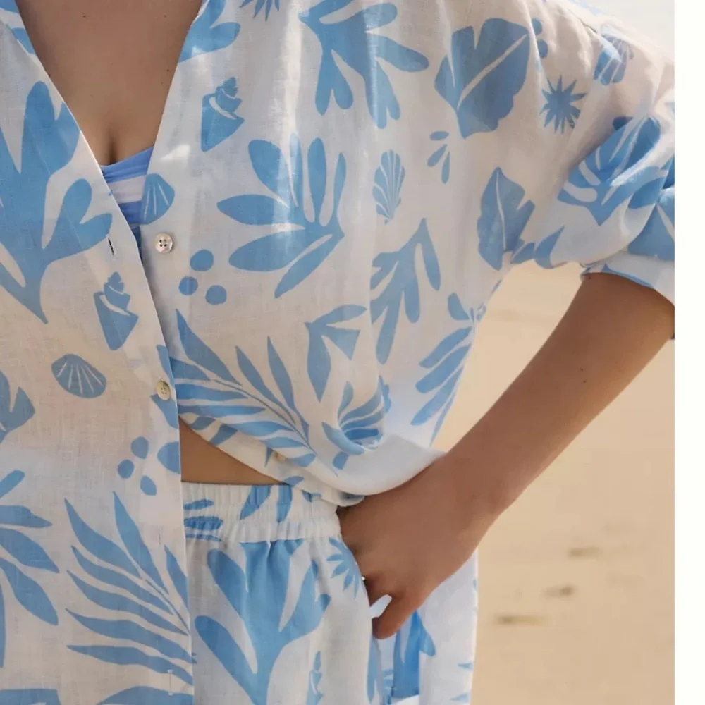 L*Space Rio Tunic Shirt in Hibiscus Bloom. Size XLarge. New With Tags.